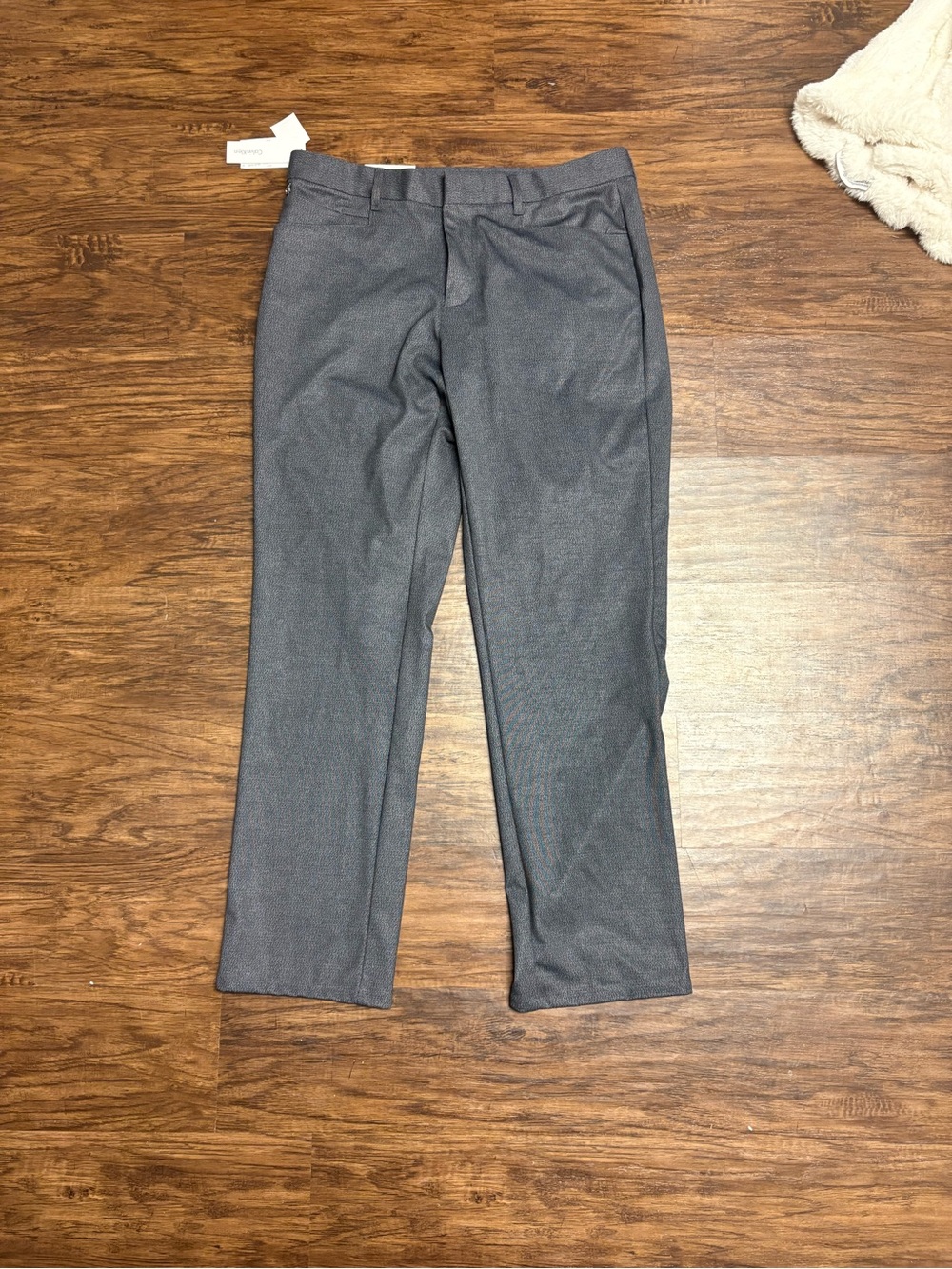 Calvin Klein Men's Gray Dress Pants - Straight fit